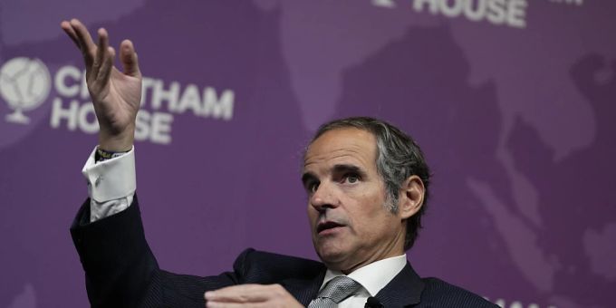Laut Rafael Grossi, Generaldirektor der Internationalen Atomenergie-Organisation, könnte der Iran mehrere Atomwaffen bauen, wenn das Material noch höher angereichert würde. Foto: Alastair Grant/AP/dpa Laut Rafael Grossi, Generaldirektor der Internationalen Atomenergie-Organisation, könnte der Iran mehrere Atomwaffen bauen, wenn das Material noch höher angereichert würde. Foto: Alastair Grant/AP/dpa