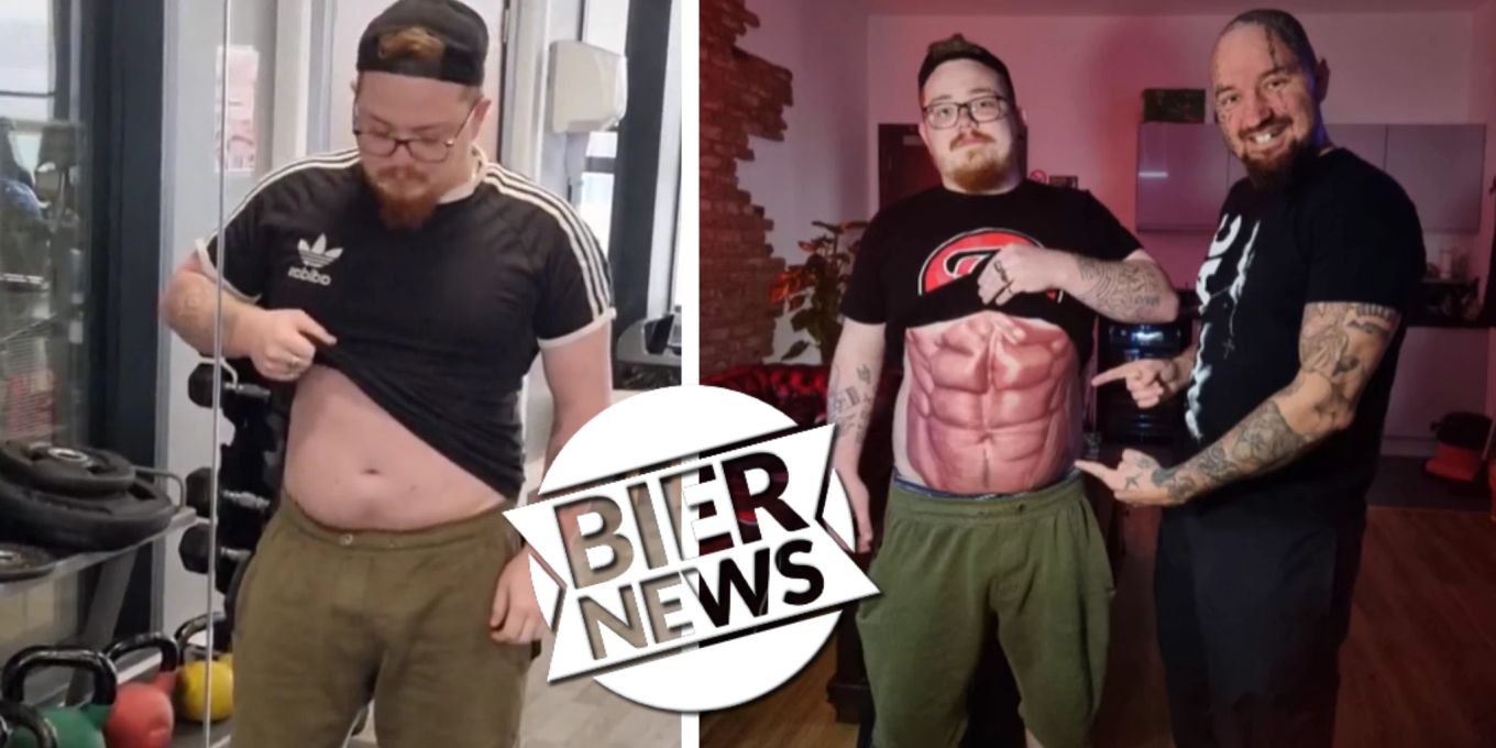 Man is summer ready after getting a sixpack tattooed on his stomach   Mirror Online