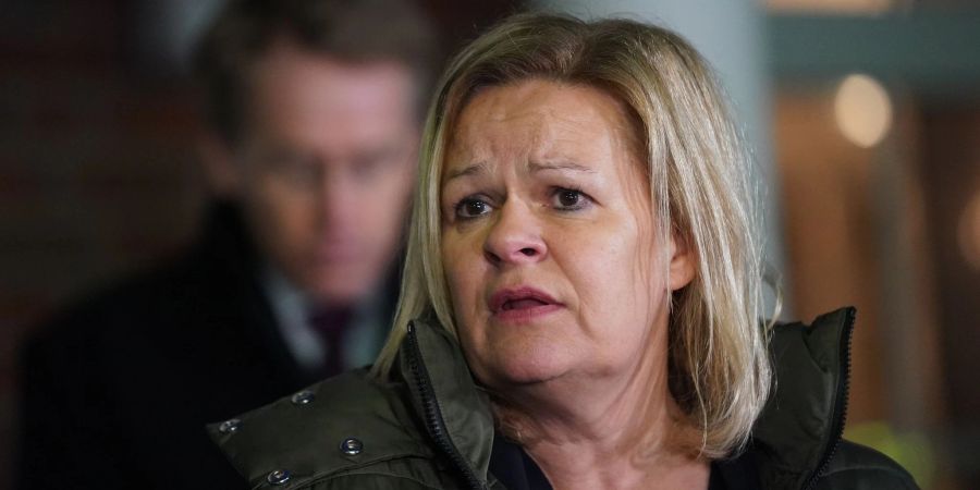 Bundesinnenministerin Nancy Faeser (SPD).