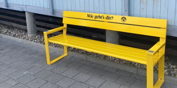 Wie gehts dir Sitzbank Jugendpavillon Wolhusen