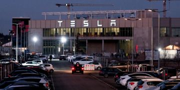 Tesla-Produktion in Grünheide.