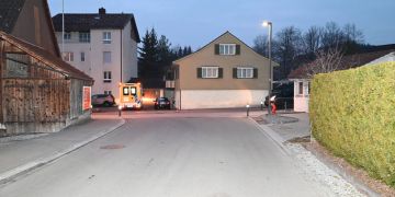 Unfallstelle Oberdorfstrasse in Zuzwil SG