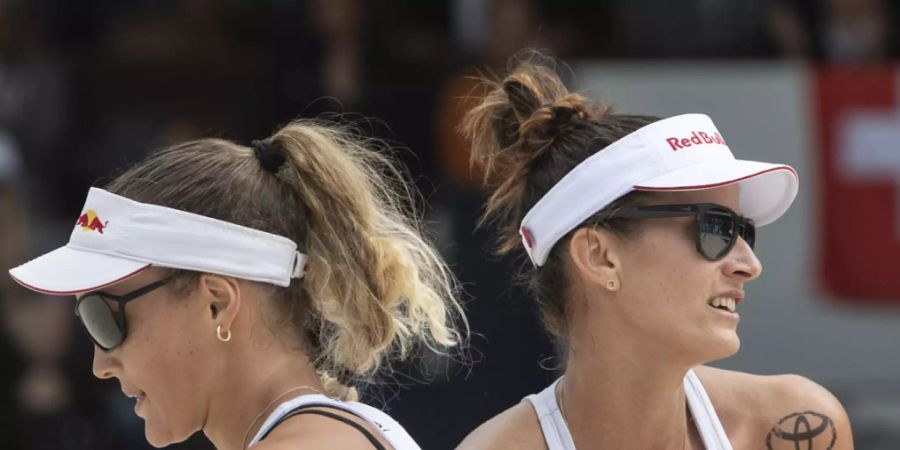 Anouk Vergé-Dépré (links) und Joana Heidrich sind in Gstaad in den Sechzehntelfinals ausgeschieden