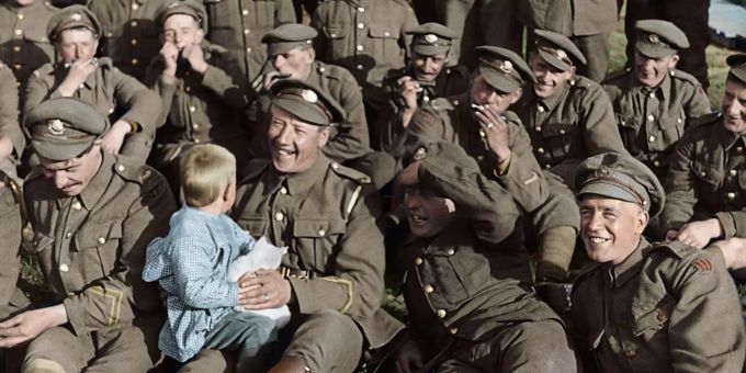 Erster Weltkrieg: Szene des Films «They shall not grow old» (undatierte Filmszene). Der Film kommt am 27.06.2019 in die deutschen Kinos. Dok