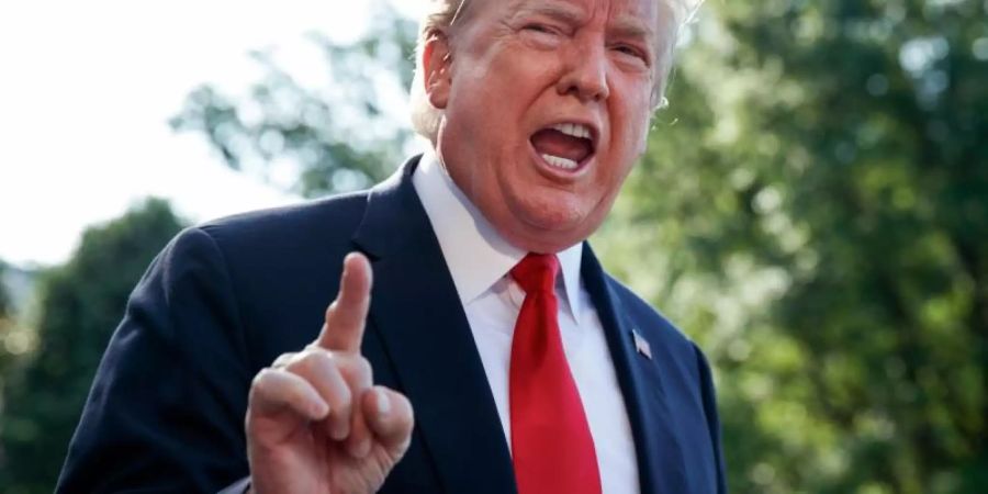 Donald Trump sieht die Einführung von Strafzöllen als Mittel im Migrantenstreit mit Mexiko. Foto: Evan Vucci/AP