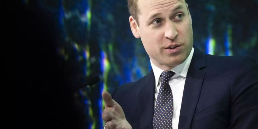 Der britische Prinz William beim Weltwirtschaftsforum in Davos. Foto: Gian Ehrenzeller