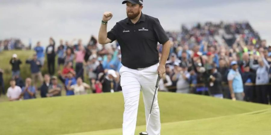 Führt die British Open vor der Schlussrunde an: Irlands Golfstar Shane Lowry. Foto: Peter Morrison/AP