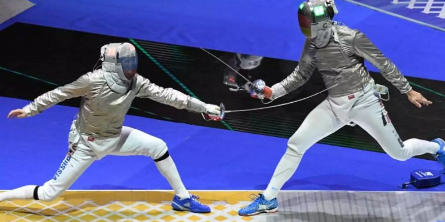 Max Hartung (r) im Duell mir Dmitri Danilenko. Foto: Grigory Sysoev/Sputnik