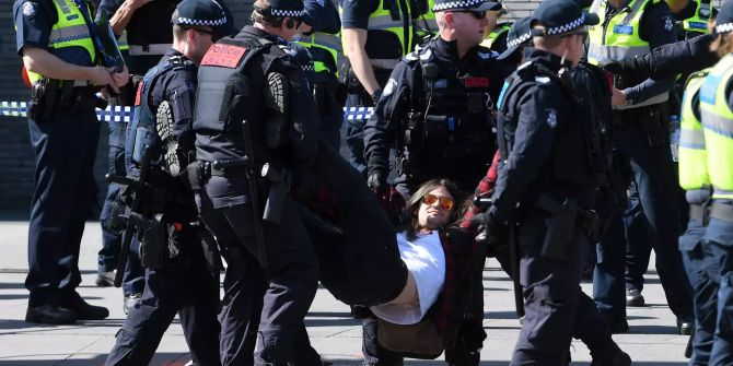 Extinction Rebellion activists Melbourne