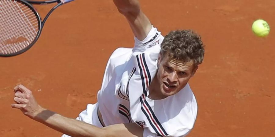 Yannick Hanfmann hatte bei den French Open gegen Rafael Nadal keine Chance. Foto: Michel Euler/AP