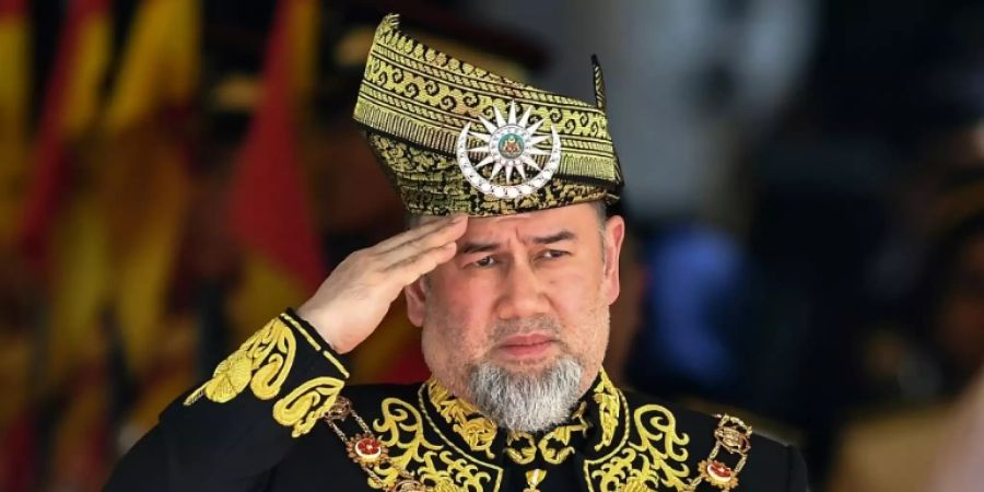 Sultan Muhammad V. im Juli 2018