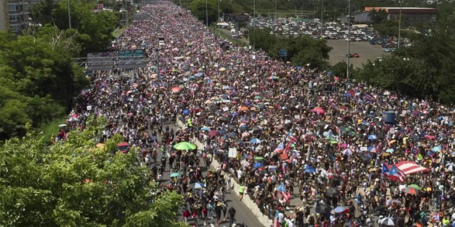 Demonstration in Puerto Rico