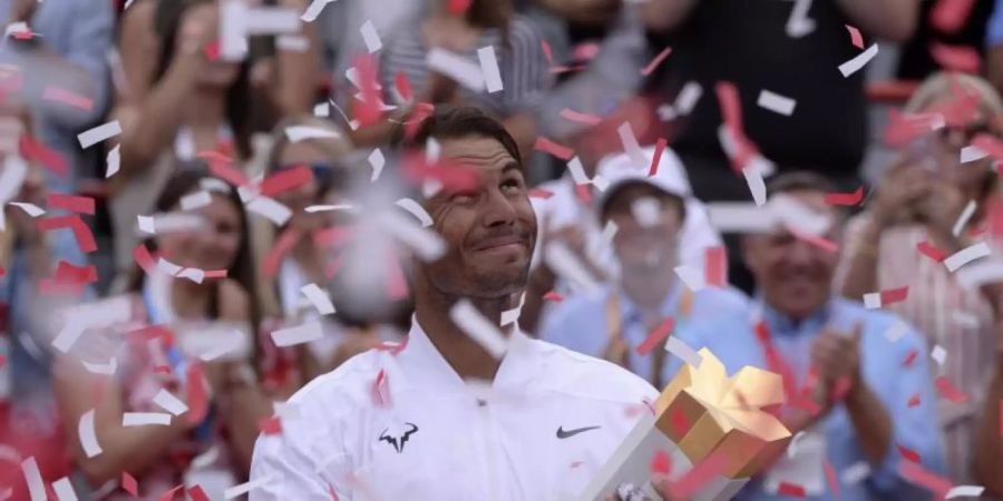 Rafael Nadal gewann bereits zum fünften Mal in Kanada. Foto: Paul Chiasson/The Canadian Press/AP