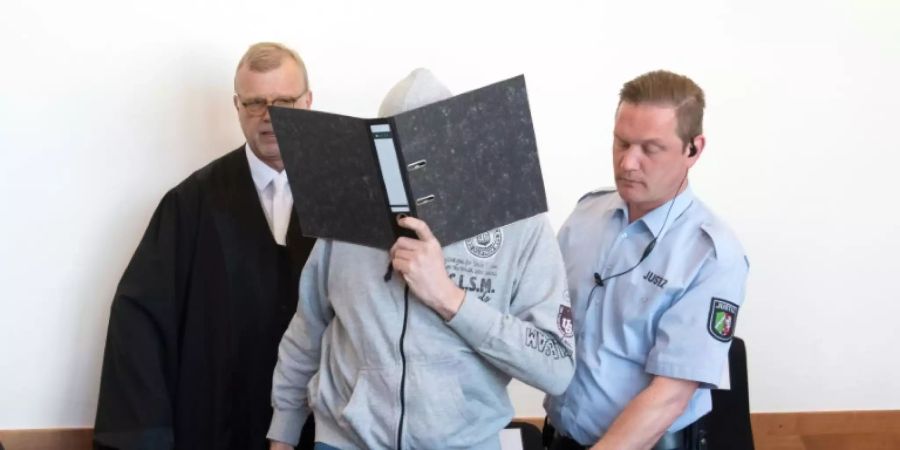 Der Angeklagte Andreas V. vor Gericht