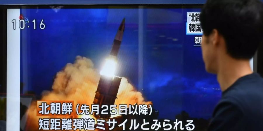 Japanisches Fernsehen berichtet über Nordkoreas Raketentests