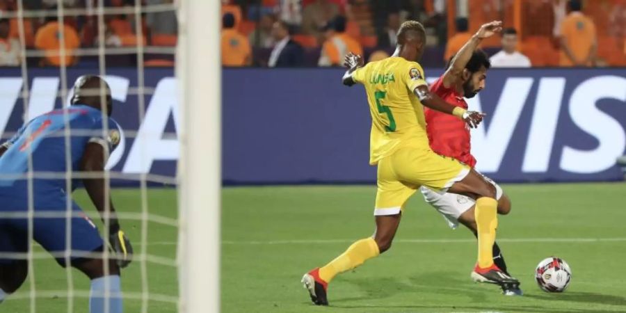 Mohamed Salah erzielte das 1:0 für Ägypten gegen Uganda. Foto: Omar Zoheiry