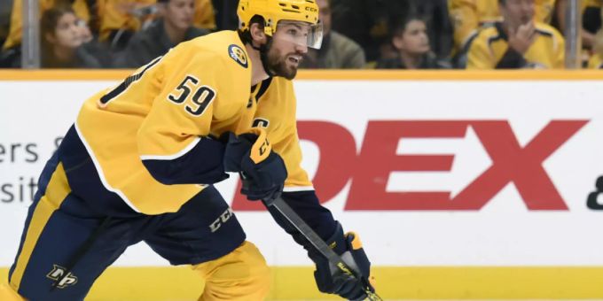 Zwei Assists von Roman Josi reichten den Nashville Predators gegen Vegas nicht zum Sieg. NHL