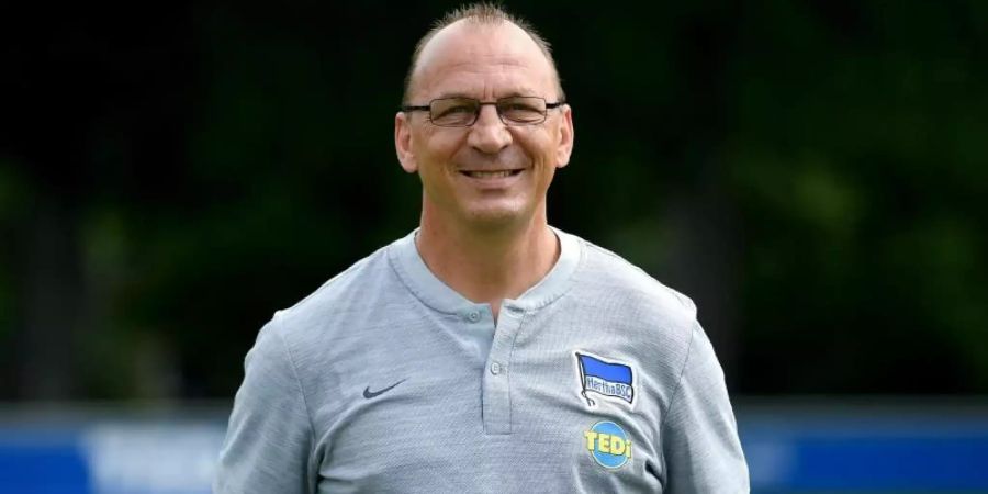 Andreas Thom arbeitet als Individualtrainer bei Hertha BSC. Foto: Britta Pedersen/dpa