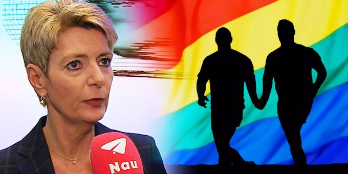 Hetze gegen Schwule - Keller-Sutter: «Dummer Spruch ist nicht strafbar»