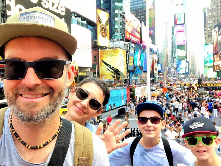 Auf dem New York Times Square