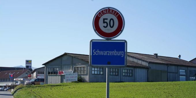 Ortsschild - Schwarzenburg Ortsschild - Schwarzenburg