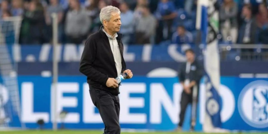 Dortmunds Trainer Lucien Favre steht derzeit in der Kritik. Foto: Bernd Thissen/dpa