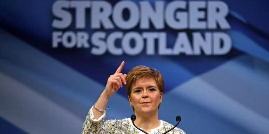 Nicola Sturgeon, Schottlands Premierministerin und SNP-Vorsitzende, Ende November in Glasgow. Foto: Jane Barlow/PA Wire/dpa