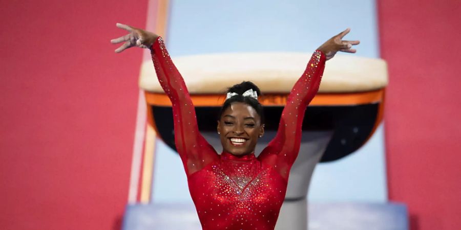 Simone Biles durfte sich über ihre 17. WM-Goldmedaille freuen