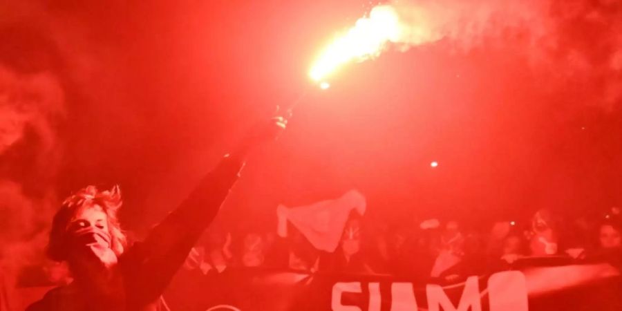 Demonstration gegen Gewalt gegen Frauen in Rom