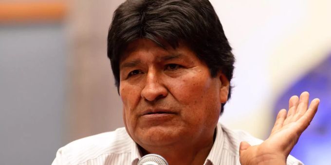 Evo Morales, Ex-Präsident von Bolivien, spricht bei einer Pressekonferenz im «Museum der Mexiko-Stadt». Evo Morales
