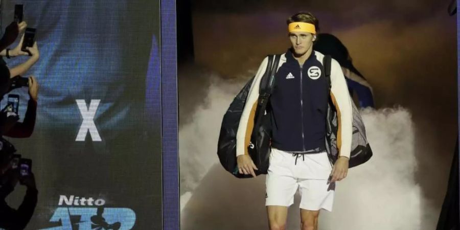 Spielt derzeit bei den ATP Finals in London: Alexander Zverev. Foto: Kirsty Wigglesworth/AP/dpa