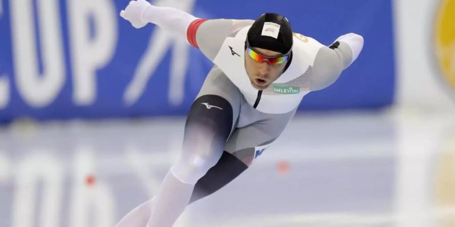 Kam über 1000 Meter nicht in die Top Tean: Nico Ihle in Aktion. Foto: Sergei Grits/AP/dpa