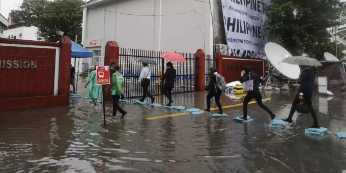 Die Stromversorgung fiel in vielen Gebieten aus. Philippines Kammuri