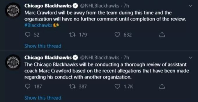 Das Statement der Chicago Blackhawks zu Marc Crawford. NHL Marc Crawford