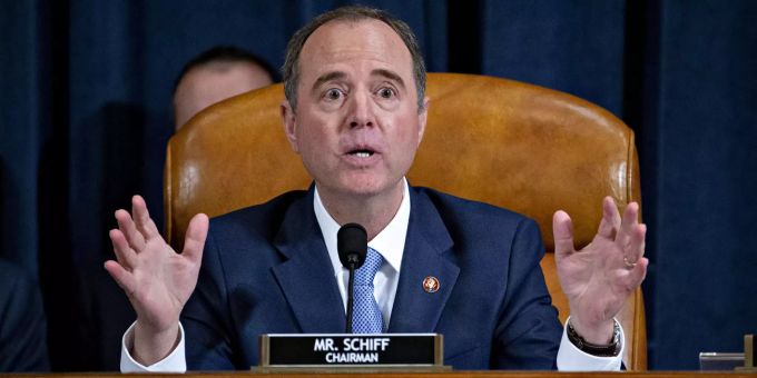 US-Demokrat Adam Schiff leitete das Impeachment-Verfahren im US-Repräsentantenhaus. House Intelligence Committee Holds Hearing On Impeachment Inquiry Of President Trump