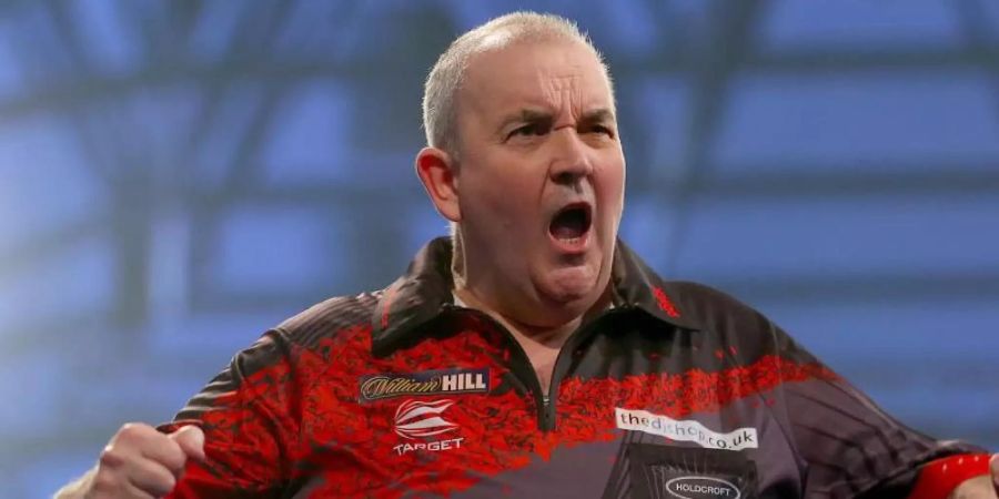 Lebende Darts-Legende: Phil Taylor. Foto: Steven Paston/Press Association/dpa