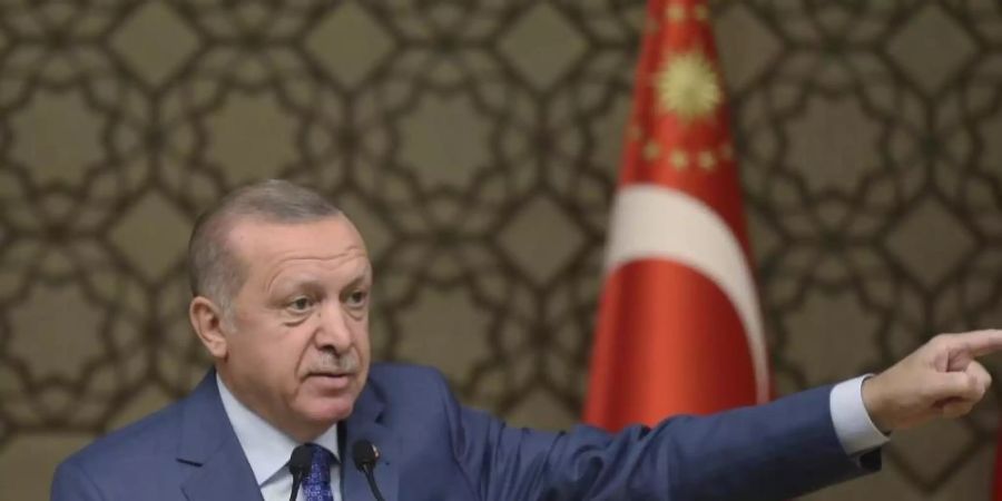 Der türkische Präsident Recep Tayyip Erdogan. Foto: -/Pool Presidential Press Service/AP/dpa