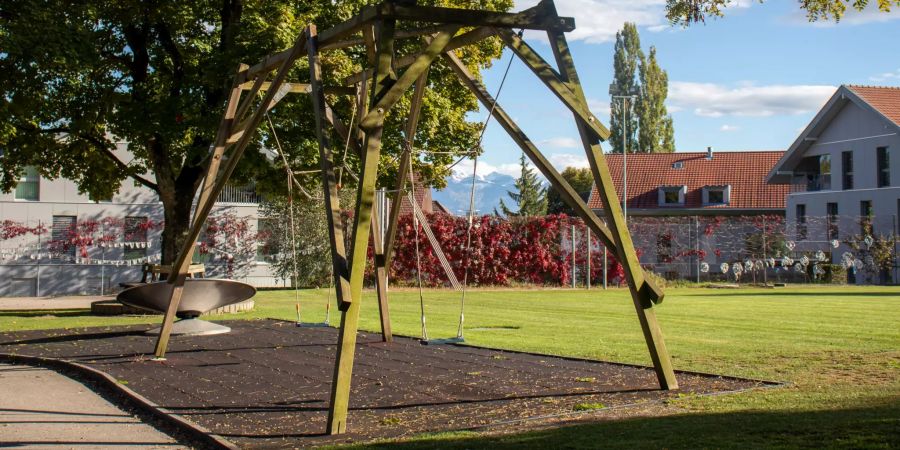 Der Spielplatz in Gerzensee.