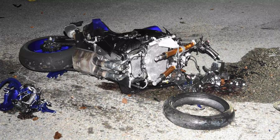 Selbstunfall mit Motorrad