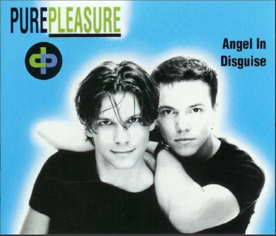 Sven Epiney und Reto Peritz alias «Pure Pleasure» auf dem Singlecover zu «Angel In Disguise».