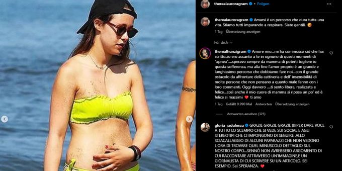 Aurora Ramazzotti spricht offen über ihre früheren Schwierigkeiten, ihren Körper so zu akzeptieren, wie er ist. Aurora Ramazzotti