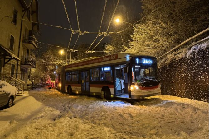Bus St. Gallen Schnee