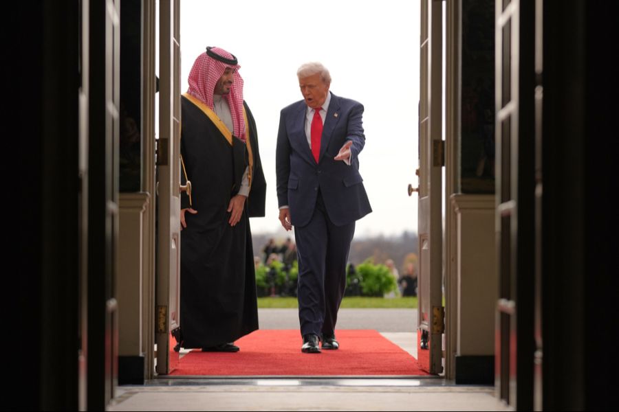 Donald Trump empfing den saudischen Kronprinzen Mohammed bin Salman in Washington.