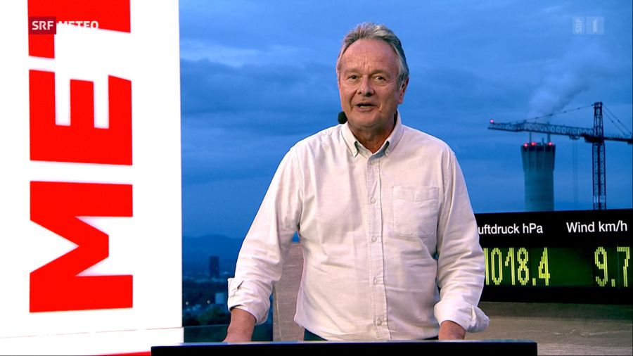 ... Thomas Bucheli das Wetter präsentiert ...