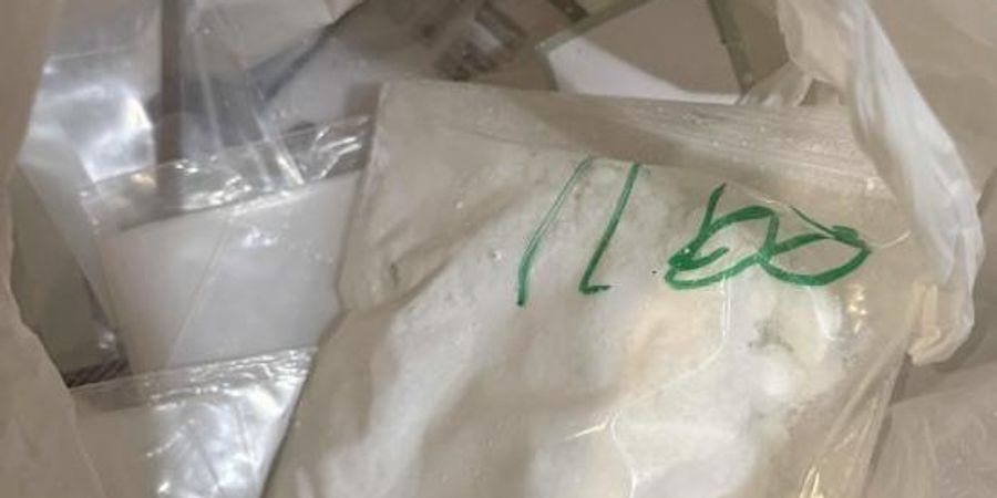 Kokain und Verpackungsmaterial