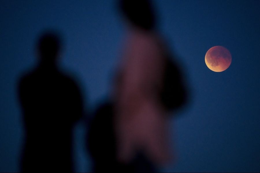 Auch in Dänemark war der Blutmond zu sehen.