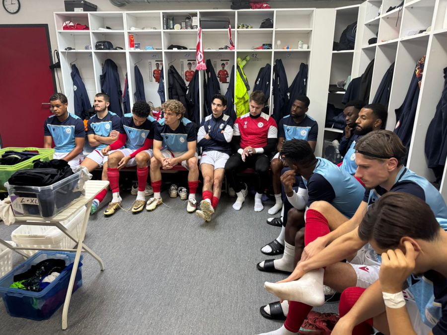 Einblick in die Kabine des FC Dietikon.