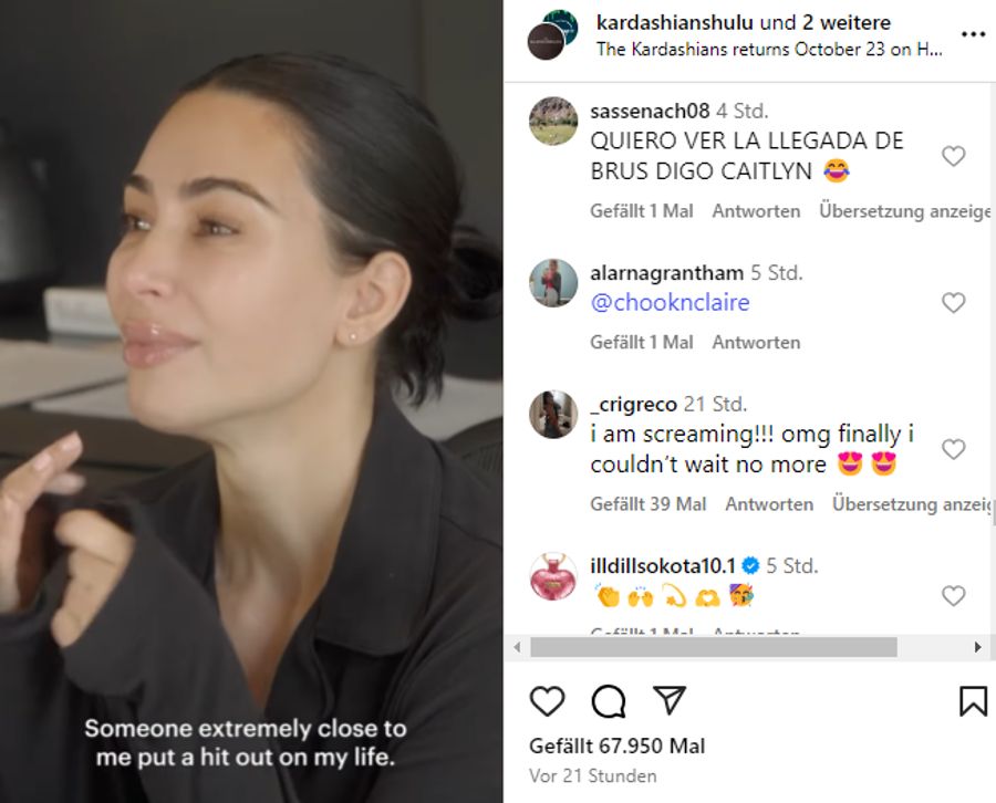 Kim Kardashian weint im neusten «The Kardashians»-Trailer.