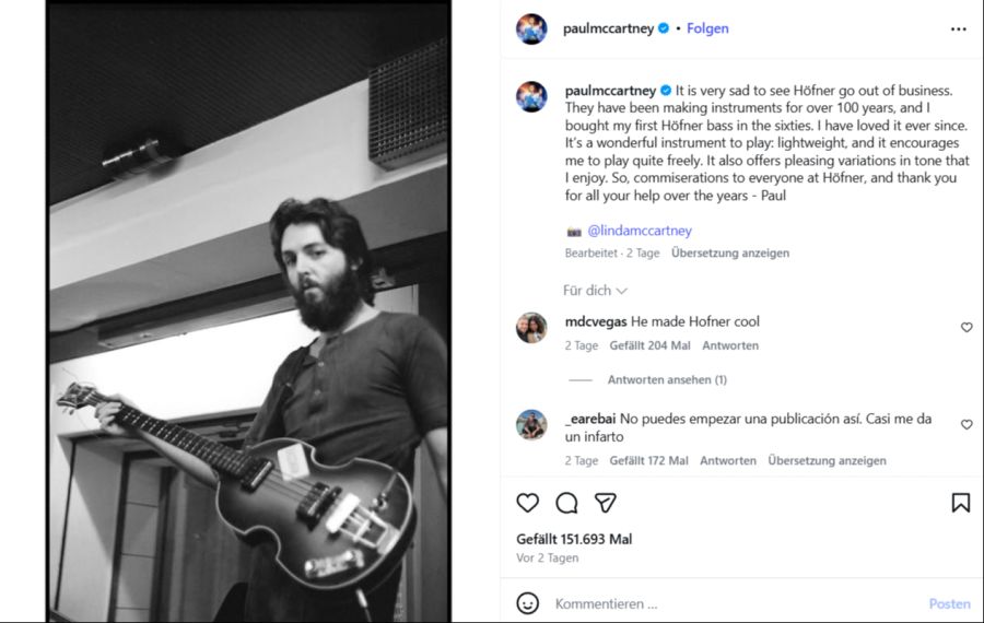 höfner bass paul mccartney