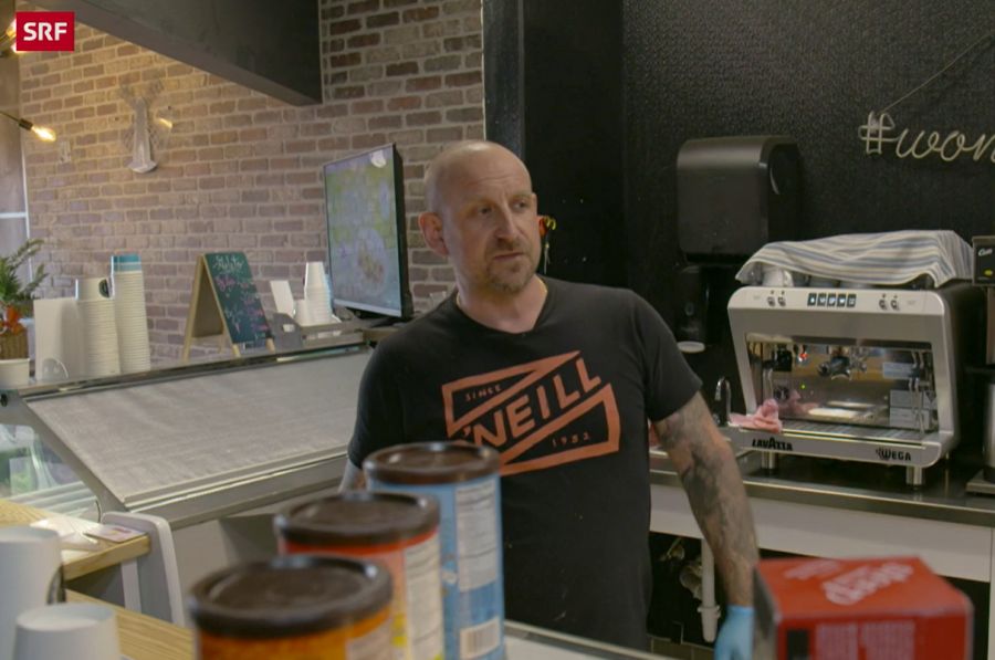 Mike Hostettler und seine Freundin Marina eröffneten in den USA ein Waffelrestaurant.